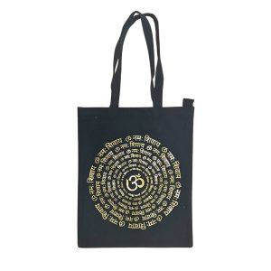 Borsa Nera in 100% cotone con cerniera e tasca interna - immagine 17