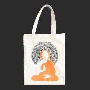 Borsa Bianca in 100% cotone con cerniera e tasca interna - immagine 10