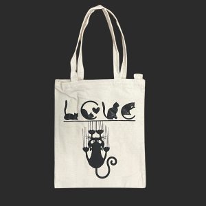Borsa Bianca in 100% cotone con cerniera e tasca interna - immagine 21