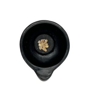 Bruciatore rigato con manico in terracotta per resine in grani - immagine 3