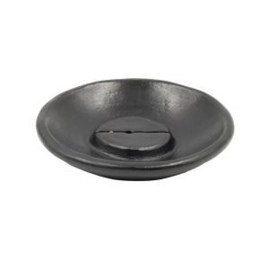 Bruciatore tondo in terracotta per incenso a bastoncino e carta aromatica - immagine 3