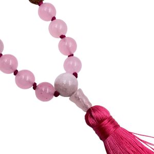 Mala "MANTRAbeads" in Rudra e Quarzo rosa - immagine 4