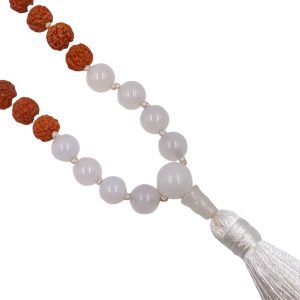 Mala "MANTRAbeads" in Rudra e Onice bianca - immagine 4