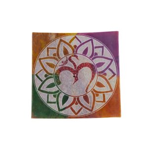 Set di 4 portaincensi quadrati in pietra saponaria (4 Soggetti diversi) - immagine 6