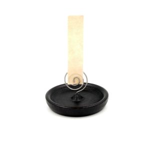 Bruciatore a spirale per Carta Aromatica in legno Nero - immagine 3