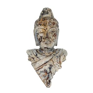 Testa di Budda in legno - immagine 1
