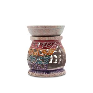 Diffusore Multicolor per essenze "Piccolo" in pietra saponaria - immagine 3