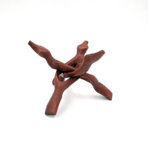 Supporto a 3 gambe per conchiglia Abalone in legno Marrone - immagine 1